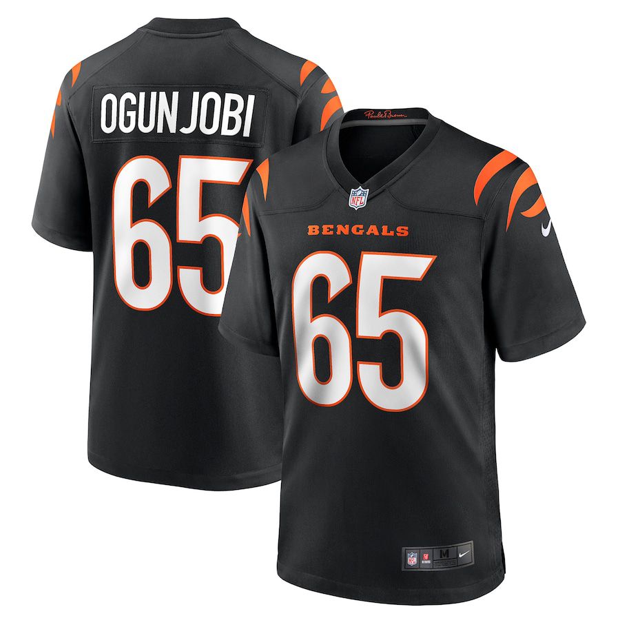 Men Cincinnati Bengals 65 Larry Ogunjobi Nike Black Game NFL Jersey